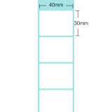 凌龙三防热敏标签纸 标签贴不干胶打印纸 面单电子秤打印条码纸 40*30*800张 1卷