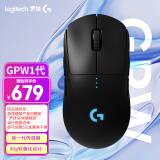 罗技（G） PRO WIRELESS无线游戏鼠标 GPW一代狗屁王gpw电竞鼠标轻量化海克斯英雄联盟 【经典版】黑色