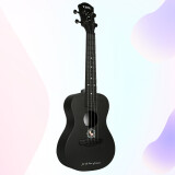 YAEL雅尔尤克里里ukulele乌克丽丽23英寸炭纤维彩色深空黑小吉他