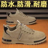 昌祥回力劳保鞋男2025春夏季防水防滑工装男鞋工地干活电工厨师上班功能鞋 RF-WF613卡其色 41