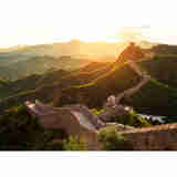 狼天影  万里长城海报墙贴画宿舍卧室房间墙上床头贴纸自粘可来图定制   9号图 30*45cm