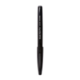 派通（Pentel）彩色软毛笔秀丽笔 弹性笔尖水性笔Touch手帐书信贺卡用 SES15C黑色/单支装