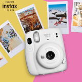 富士instax立拍立得 一次成像相机 mini11 冰晶白 含mini11专属配件盒