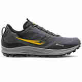 Saucony 索康尼男士跑步鞋  Peregrine 游隼 12 GTX 防水缓震越野跑步鞋 S20740-16 黑灰色 标准43/US9.5