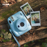 富士instax立拍立得 一次成像相机 mini11 晴空蓝 含mini11专属配件盒