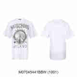 莫斯奇诺（MOSCHINO）T恤 经典字母logo全棉短袖T恤女士（莫斯奇诺全棉短袖T恤） (1001) XXS