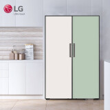 LG冰箱嵌入式对开门710L隐藏内嵌橱柜定制家用大容量双风系（颜色四选二）自由组合流光银玉石白薄荷绿粉黛色