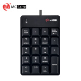明创赛特(MCSaite)有线数字小键盘19按键 外接Usb笔记本电脑 会计财务数字输入 MC-051 有线19按键小键盘