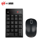 明创赛特(MCSaite)无线数字键盘小键盘 键鼠套装 usb外接电脑笔记本 财务会计造价 MC-61CB小键盘键鼠套装 黑色