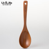 生活大师（Udilife） 原木大汤勺木勺子长柄粥勺不粘锅专用木汤勺木制勺锅勺厨房用 大汤勺