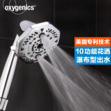 oxygenics美国ETL980瀑布型出水花洒 美国专利 增压按摩 沁氧护肤 不结水垢 980花洒单头