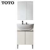 TOTO 浴室柜组合LDSW601W抽拉龙头梳洗大肚盆落地式套装 浴室柜+抽拉龙头+镜柜【带镜灯】