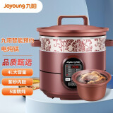 九阳（Joyoung）电炖锅电炖盅4L大容量紫砂 预约家用电砂锅 陶瓷煮粥煲汤锅K423