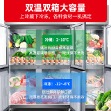 星星（XINGX） 商用冰柜冷柜立式厨房冰箱冷藏保鲜玻璃门展示柜不锈钢 餐饮店后厨 经典标准款丨六门双温款 BCD-1300YG