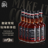 杰克丹尼（Jack Daniel's） 威士忌预调酒 可乐味 5度 330ml*6瓶 礼盒装 