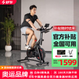 舒华（SHUA）动感单车家用室内健身自行车减肥运动单车健身器健身器材B382卫士 12KG大飞轮-一键操控