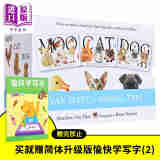 Moo Cat Dog 家畜猫狗 大厚开本纸板触摸操作书3册盒装 英文原版 幼儿启蒙认识 立体书 启蒙大师Matthew Van Flee