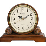 威灵顿座钟 欧式台钟客厅实木台钟创意钟表复古摆件床头静音中式时钟 T10368