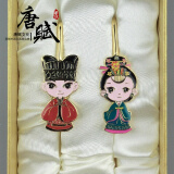 金属书签中国风特色礼品送老外国人的出国小礼物北京特色旅游纪念品 新郎+新娘