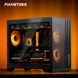 PHANTEKS追风者XT M3小旋风MATX黑色侧透散热台式电脑桌面小机箱(360水冷/9风扇位/四槽PCI/Type-C 20Gb) 