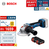 博世（BOSCH）GWS 18V-11 S 重载级锂电无刷角磨机 切磨片直径100毫米 双电版