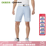 Taylormade泰勒梅高尔夫服装男士T-AIR运动舒适透气golf时尚短裤 2025新款 M13279 浅牛仔蓝 M