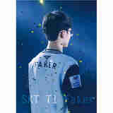 狼天影 faker海报李相赫大魔王贴画ＬＯＬ宿舍墙贴定制贴纸寝室房间 faker 21 30*45cm