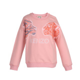 高田贤三 KENZO KIDS 奢侈品童装 女童混纺虎头长袖卫衣 粉色 KN15178 33 2A/2岁/86cm