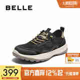 百丽休闲鞋男2025新款秋商场同款轻盈厚底运动鞋8VJ01CM5 黑色 39 (245mm)