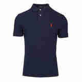 RALPH LAUREN 拉夫劳伦男T恤新款透气吸汗修身日常商务休闲通勤轻便速干运动短袖POLO衫 蓝色 均码 |2XL