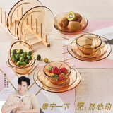 康宁 百丽餐具耐热玻璃碗碟套装12件组OV12/CN