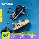 CROCS卡骆驰贝雅卡骆班洞洞鞋轻便耐磨拖鞋一脚蹬休闲鞋|205089 深蓝/辣椒红-4CC 41 /42(260mm)