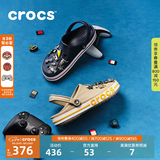 CROCS卡骆驰贝雅卡骆班洞洞鞋轻便耐磨拖鞋一脚蹬休闲鞋|205089 深蓝/辣椒红-4CC（含智必星） 41 /42(260mm)