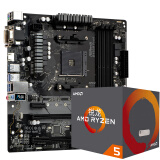 华擎（ASRock）B450M Pro4主板+AMD 锐龙5 2600X处理器 (r5)板U套装