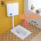 尊驰卫浴水箱厕所 蹲便器水箱冲便器卫生间节能双控冲水箱
