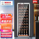Bosch/博世43-120支装家用大容量恒温红葡萄酒柜冷藏办公商务展示柜茶叶保鲜实木型酒架 360升可放120支(KSW30V80TI )