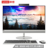 联想（Lenovo）AIO 520 致美一体机台式电脑23.8英寸（AMD A6-9500E 4G 1T WIFI 蓝牙 三年上门 Win10）银