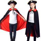 煦贝乐 服装儿童男女孩 海盗船长4件套 面具披风斗篷道具cosplay装饰幼儿园演出装扮表演