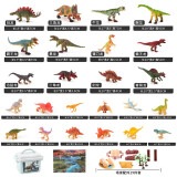 KE XIAO KX恐龙模型玩具软胶男孩霸王龙仿真动物三角龙迅猛龙儿童礼物4-6岁 恐龙世界53件套【收纳盒套装】