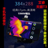 InfiRay艾睿热成像仪热搜夜视仪搜索仪热能感应头盔带测温地水暧电工电力 天眼T3 19镜头17微米+反充支架