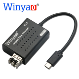 Winyao USB1000F-C  USB3.0 Type-C SFP 千兆光纤网卡 USB1000F-SX-C