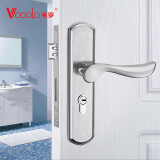 韦罗（VOOOLO）可调孔距不锈钢门锁换锁现代简约通用型实木门卧室内房门锁单锁舌 不锈钢门锁（A锁体）