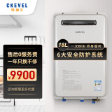 特维尔（CKEVEL）燃气热水器CRS-18OS户外恒温18升 户外安装 智能控温防冻一厨多卫大户型 白色