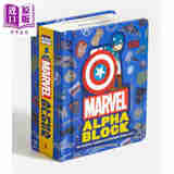 预售 漫威英雄字母立体书 Marvel Alphablock 儿童英语启蒙 儿童读物 英文原版