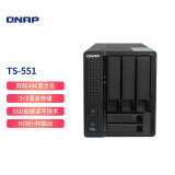 威联通（QNAP）TS-551-2G 内存双核2.0GHzCPU 五盘位NAS网络存储  AES-NI 加密 4K影片转档 （无内置硬盘)