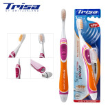 TRISA 瑞士原装进口电动牙刷 Trisa 电动声波灵锐牙刷 粉橙色 1支
