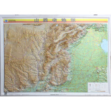 山西形图 1.1*0.8米 地形地图挂图 山西地势图 