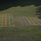 双排敏捷梯速度训练梯 步伐软梯 跳格梯云梯体能训练梯 双排6米12节