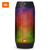 JBL PULSE2 音乐脉动二代 便携式蓝牙音箱 炫彩小音响 低音炮 可免提通话 防水设计 典雅黑