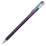 派通（Pentel） 日本闪光中性笔一笔双色手账彩色彩绘笔K110珠光笔金属贺卡水笔 紫色一支